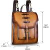 imageGenuine Leather Backpack for Women and Men Vintage Rucksack Convertible Casual Daypack Handmade Western Satchel Sling Purse BrownBrown