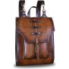 imageGenuine Leather Backpack for Women and Men Vintage Rucksack Convertible Casual Daypack Handmade Western Satchel Sling Purse BrownLight Coffee
