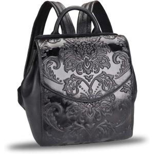 imageGenuine Leather Backpack Purse Vintage Casual Daypack College Bag Handmade Cowhide Western Rucksack Coffee MediumDarkgrey