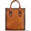imageGenuine Leather Handbags and Purses for Women Vintage Handmade Shoulder Bag Cowhide Tote Bag SatchelBrown