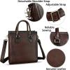 imageGenuine Leather Handbags and Purses for Women Vintage Handmade Shoulder Bag Cowhide Tote Bag SatchelCoffee