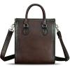 imageGenuine Leather Handbags and Purses for Women Vintage Handmade Shoulder Bag Cowhide Tote Bag SatchelCoffee