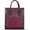imageGenuine Leather Handbags and Purses for Women Vintage Handmade Shoulder Bag Cowhide Tote Bag SatchelPurple