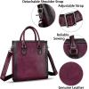 imageGenuine Leather Handbags and Purses for Women Vintage Handmade Shoulder Bag Cowhide Tote Bag SatchelPurple