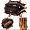 imageGenuine Leather Satchel Purses Handbags for Women Top Handle Shoulder Bags Lady Crossbody Tote BagBrown