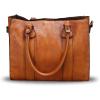imageGenuine Leather Satchel Purses Handbags for Women Top Handle Shoulder Bags Lady Crossbody Tote BagBrown