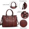 imageGenuine Leather Satchel Purses Handbags for Women Top Handle Shoulder Bags Lady Crossbody Tote BagCoffee