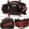 imageGenuine Leather Satchel Purses Handbags for Women Top Handle Shoulder Bags Lady Crossbody Tote BagCoffee