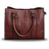 imageGenuine Leather Satchel Purses Handbags for Women Top Handle Shoulder Bags Lady Crossbody Tote BagCoffee