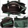 imageGenuine Leather Satchel Purses Handbags for Women Top Handle Shoulder Bags Lady Crossbody Tote BagGreen