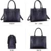 imageGenuine Leather Satchel Purses Handbags for Women Top Handle Shoulder Bags Lady Crossbody Tote BagPurple