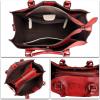imageGenuine Leather Satchel Purses Handbags for Women Top Handle Shoulder Bags Lady Crossbody Tote BagRed