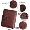 imageGenuine Leather Small Purse Wallet for Women RFIDBlocking Handmade Clutch Wallets Money Clip Card Case Organizer Coin Pouch