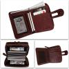 imageGenuine Leather Small Purse Wallet for Women RFIDBlocking Handmade Clutch Wallets Money Clip Card Case Organizer Coin Pouch