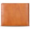 imageLRTO Genuine Leather Slim Bifold Wallets Retro Handmade Minimalist Small Purse Front Pocket Money Clip Card OrganizerBrown