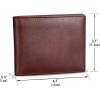 imageLRTO Genuine Leather Slim Bifold Wallets Retro Handmade Minimalist Small Purse Front Pocket Money Clip Card OrganizerCoffee