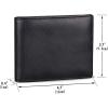 imageLRTO Genuine Leather Slim Bifold Wallets Retro Handmade Minimalist Small Purse Front Pocket Money Clip Card OrganizerDarkgrey