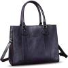 imageGenuine Leather Satchel Purses Handbags for Women Top Handle Shoulder Bags Lady Crossbody Tote BagPurple