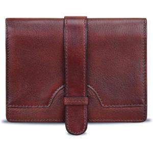 imageLRTO Genuine Leather Small Purse Wallet for Women RFIDBlocking Handmade Clutch Wallets Money Clip Card Organizer