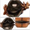 imageGenuine Leather Crossbody Purses for Women Satchel Purses Vintage Handmade Shoulder Bag Cowhide HandbagsBrown