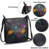 imageGenuine Leather Crossbody Purses for Women Satchel Purses Vintage Handmade Shoulder Bag Cowhide HandbagsDarkgrey