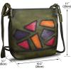 imageGenuine Leather Crossbody Purses for Women Satchel Purses Vintage Handmade Shoulder Bag Cowhide HandbagsGreen