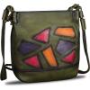 imageGenuine Leather Crossbody Purses for Women Satchel Purses Vintage Handmade Shoulder Bag Cowhide HandbagsGreen