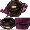 imageGenuine Leather Crossbody Purses for Women Satchel Purses Vintage Handmade Shoulder Bag Cowhide HandbagsPurple