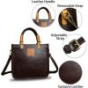 imageGenuine Leather Handbag Purse for Women Retro Handmade TopHandle Satchel Crossbody Bag Shoulder BagCoffee