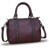imageGenuine Leather Handbags for Women Purse Satchel Vintage Handmade Handbag Crossbody Shoulder BagsCoffee