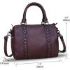 imageGenuine Leather Handbags for Women Purse Satchel Vintage Handmade Handbag Crossbody Shoulder BagsCoffee