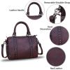 imageGenuine Leather Handbags for Women Purse Satchel Vintage Handmade Handbag Crossbody Shoulder BagsCoffee