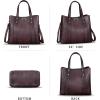 imageGenuine Leather Handbags for Women Satchel Purses Vintage Handmade Shoulder Bag Cowhide Top Handle Handbag TotesCoffee