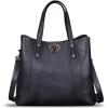 imageGenuine Leather Handbags for Women Satchel Purses Vintage Handmade Shoulder Bag Cowhide Top Handle Handbag TotesDarkgrey
