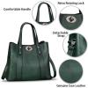 imageGenuine Leather Handbags for Women Satchel Purses Vintage Handmade Shoulder Bag Cowhide Top Handle Handbag TotesGreen