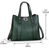 imageGenuine Leather Handbags for Women Satchel Purses Vintage Handmade Shoulder Bag Cowhide Top Handle Handbag TotesGreen