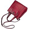 imageGenuine Leather Handbags for Women Satchel Purses Vintage Handmade Shoulder Bag Cowhide Top Handle Handbag TotesRed
