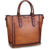 imageGenuine Leather Handbags for Women Vintage Handmade Tote Purse Cowhide Shoulder Bag Satchel TopHandle Bags for LadiesBrown