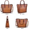 imageGenuine Leather Handbags for Women Vintage Handmade Tote Purse Cowhide Shoulder Bag Satchel TopHandle Bags for LadiesBrown