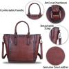 imageGenuine Leather Handbags for Women Vintage Handmade Tote Purse Cowhide Shoulder Bag Satchel TopHandle Bags for LadiesCoffee