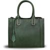 imageGenuine Leather Satchel Handbag for Women Vintage Handmade Shoulder Bag Cowhide Tote PurseGreen