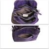 imageGenuine Leather Satchel Purse for Women Vintage Handmade Top Handle Handbag Designer Crossbody BagsPurple