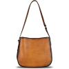 imageGenuine Leather Satchel Shoulder Bag for Women Vintage Handmade Handbag Retro Designer Hobo Bag Crossbody PurseeBrown