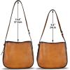 imageGenuine Leather Satchel Shoulder Bag for Women Vintage Handmade Handbag Retro Designer Hobo Bag Crossbody PurseeBrown