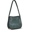 imageGenuine Leather Satchel Shoulder Bag for Women Vintage Handmade Handbag Retro Designer Hobo Bag Crossbody PurseeGrey