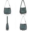 imageGenuine Leather Satchel Shoulder Bag for Women Vintage Handmade Handbag Retro Designer Hobo Bag Crossbody PurseeGrey