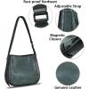 imageGenuine Leather Satchel Shoulder Bag for Women Vintage Handmade Handbag Retro Designer Hobo Bag Crossbody PurseeGrey