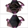 imageGenuine Leather Satchel Shoulder Bag for Women Vintage Handmade Handbag Retro Designer Hobo Bag Crossbody PurseePurple