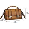 imageGenuine Leather Satchel for Women Vintage Purse Handmade Handbag Retro Crossbody Bag PurseBrown