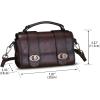 imageGenuine Leather Satchel for Women Vintage Purse Handmade Handbag Retro Crossbody Bag PurseCoffee